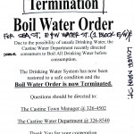 Boil Water Order Termination