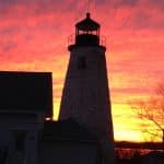Dyce Head Lighthouse at sunset
