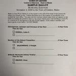 Sample Ballot – Town