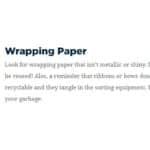 Wrapping Paper Recyclable