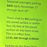 Overnight Parking Ban Reminder
