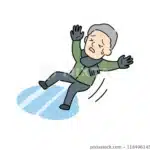 Person slippery surfaces conditions pic